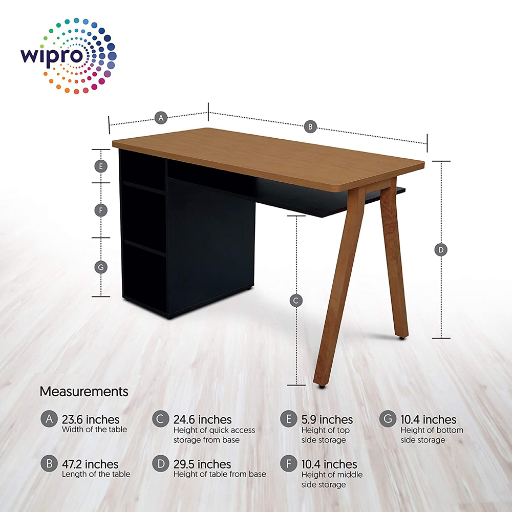 wipro furniture arena natural wood office desk